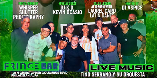 VIVA LA SALSA MARCH 8th feat. TINO SERRANO Y SU ORQUESTA