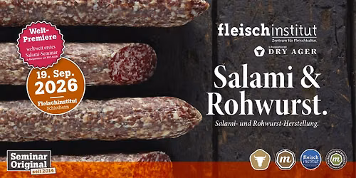 Salami im DRY AGER Reifeschrank \u2013 PREMiUM-Seminar | Wurstreifung im DRY AGER Reifeschrank