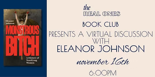 Real Ones Book Club Author Event - Eleanor Johnson