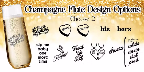 Mom Scouts Champagne Glass Etching Class