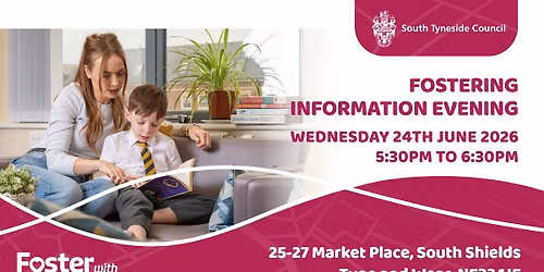 Fostering Information Evening - 24th June 2026 - 5:30pm-6:30pm
