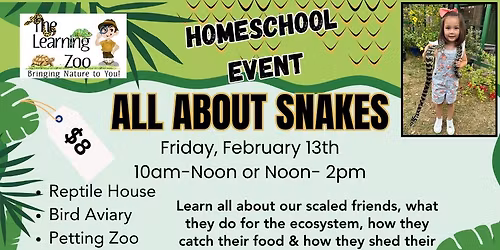 All About Snakes HOMESCHOOL DAY