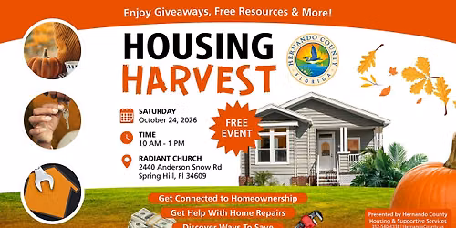 Housing Harvest: Homeownership & Housing Fair with Hernando County