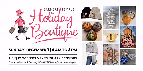 Barnert Temple 22nd Holiday Boutique