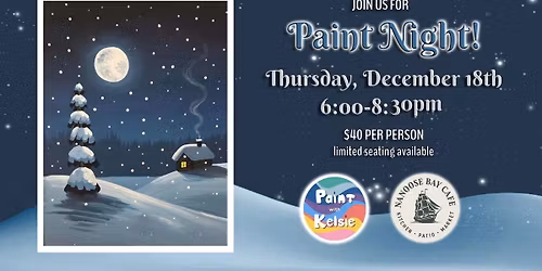 Paint Night At Nanoose Bay Cafe