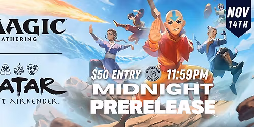 Avatar The Last Airbender Midnight Prerelease
