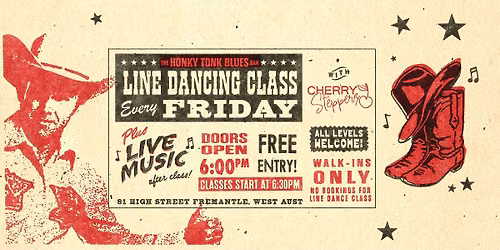 FRIDAY NIGHT LINE DANCIN' CLASS + LIVE MUSIC