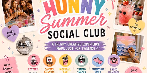 \u2600\ufe0f\ud83c\udfa8 SUMMER SOCIAL CLUB at The Hunny Pot Studio \ud83c\udfa8\u2600\ufe0f