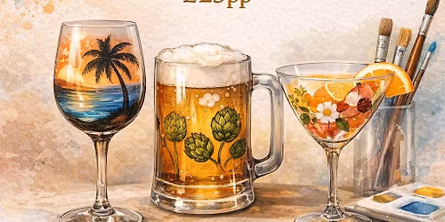 \ud83c\udf78Glass Painting Evening\ud83c\udf78