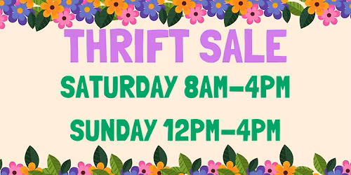 Thrift Sale - Mission Trip Fundraiser