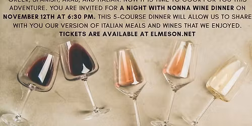 A Night with Nonna Wine Dinner 