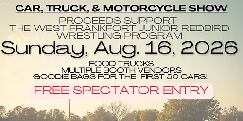 1ST ANNUAL PISTONS FOR PINS - CAR, TRUCK, & MOTORCYCLE SHOW