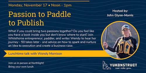 Lunch & Learn: Passion to Paddle to Publish