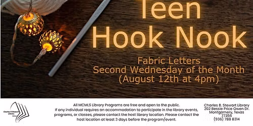 Teen Hook Nook - Fabric Letters