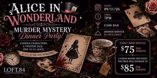 Alice in Wonderland M**der Mystery Dinner (Day 2)