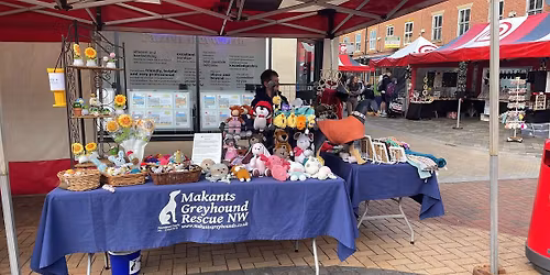 Fundraising and awareness stall on Chorley market