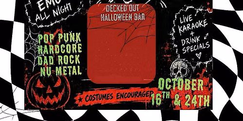 Emo Karaoke Night- Halloween Pop up Bar