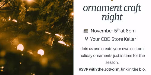 \u2728\ud83c\udf84 DIY Ornament Craft Night! \ud83c\udfa8\ud83c\udf81