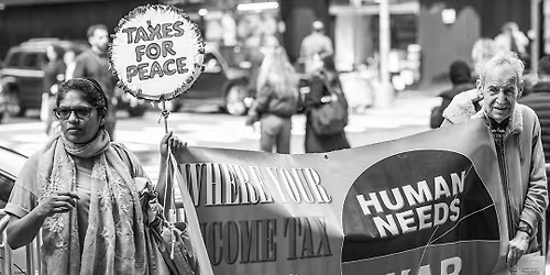 No Taxes for War Demonstration