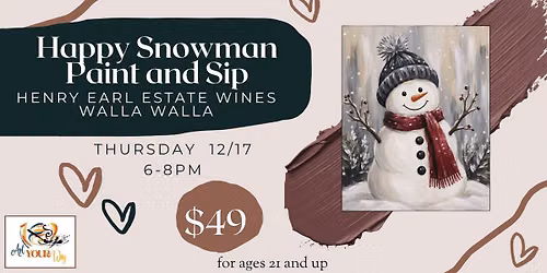 Happy Snowman Paint & Sip