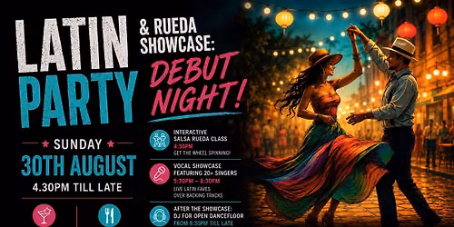 LATIN PARTY & RUEDA SHOWCASE