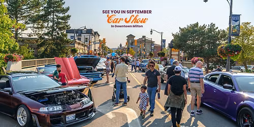 See You in September Car Show in Downtown Milton