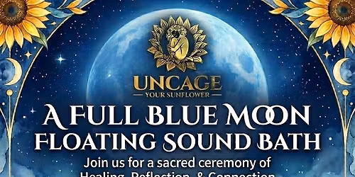 A Full Blue Moon Floating Sound Bath & Journaling Event