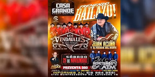 LOS VENDAVALES, JUAN ACU\u00d1A & M\u00c1S 