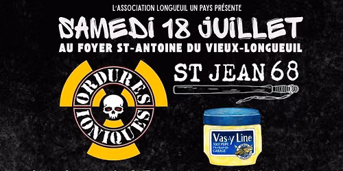 Les Ordures Ioniques avec St-Jean 68 & Vas-y Line au Foyer St-Antoine — 150 rue Grant, Longueuil, QC, Canada, Quebec J4H 1N1