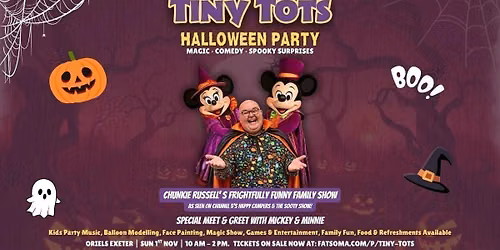 \ud83c\udf83\ud83d\udc7b TINY TOTS HALLOWEEN PARTY! EXETER \ud83d\udc7b\ud83c\udf83