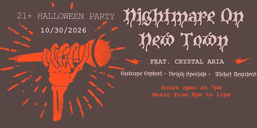 Nightmare On New Town: 21+ Halloween Party Feat. Crystal Aria