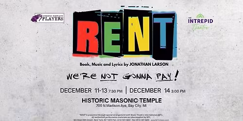 RENT - Presented by The Intrepid Theatre & Vanishing Elephant Players