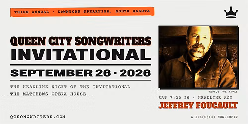 Queen City Songwriters Invitational: Jeffrey Foucault