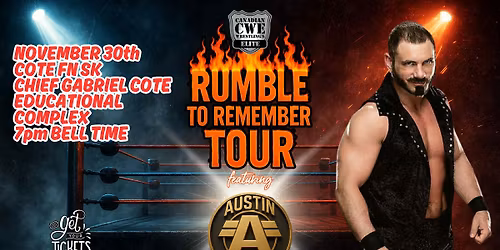 CWE Live In Cote First Nation Ft WWE Star Austin Aries & An Over The Top Rope Rumble Main Event