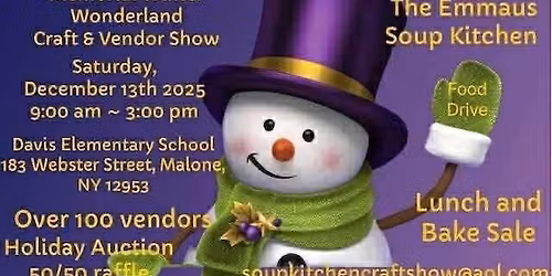 11th Annual David Sauther Memorial Winter Wonderland Craft & Vendor Show Fundraiser 