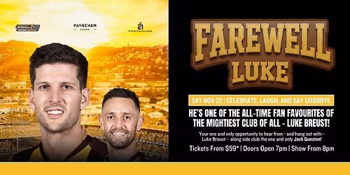 Farewell Luke Breust LIVE at Payenham Tavern!