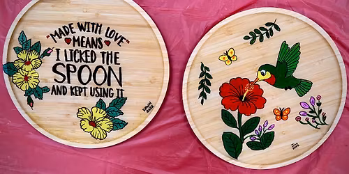 Painted Resin Charcuterie Boards