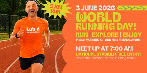 World Running Day \ud83c\udfc3\u200d\u2640\ufe0f | 3 June 2026 | 5 km Run at National Stadium