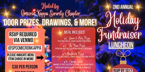 Omicron Kappa 2nd Annual Holiday Fundraiser Luncheon
