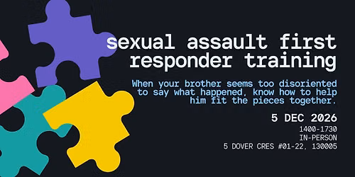 5 Dec 2026: Sexual Assault First Responder Training