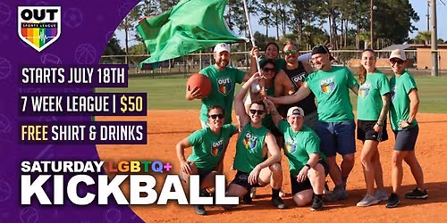 LGBTQ+ Saturday Kickball League