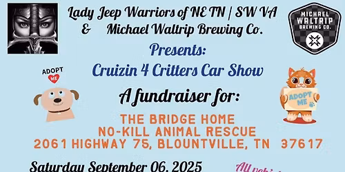 Cruizin For Critters Car & Jeep Show