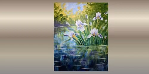 \ud83c\udf38\ud83d\udca7 Paint and Sip: Petals on the Pond \ud83c\udfa8\u2728