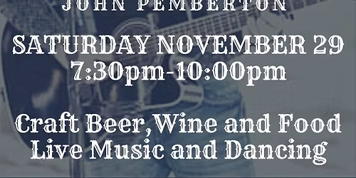 ON THE EDGE PRESENTS COUNTRY MUSIC ARTIST JOHN PEMBERTON