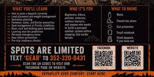 Expedition Readiness & Gear Systems Workshop