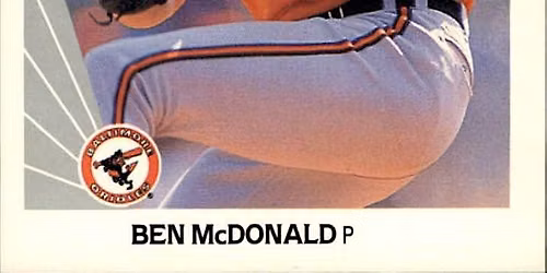 Ben McDonald Autograph Signing- Sunday September 20, 2026 Westminster, MD
