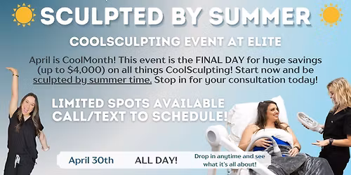 CoolMonth - Sculpted By Summer Event