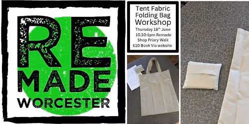 Machine sewing a tote style folding shopping bag 
