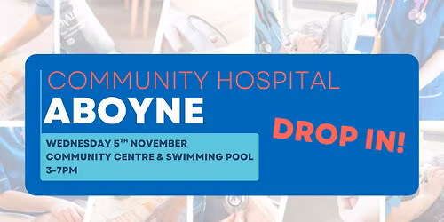 Aboyne Community Hospital review drop in
