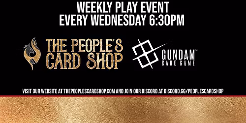 Wednesday Gundam Card Game Play Event at The People's Card Shop